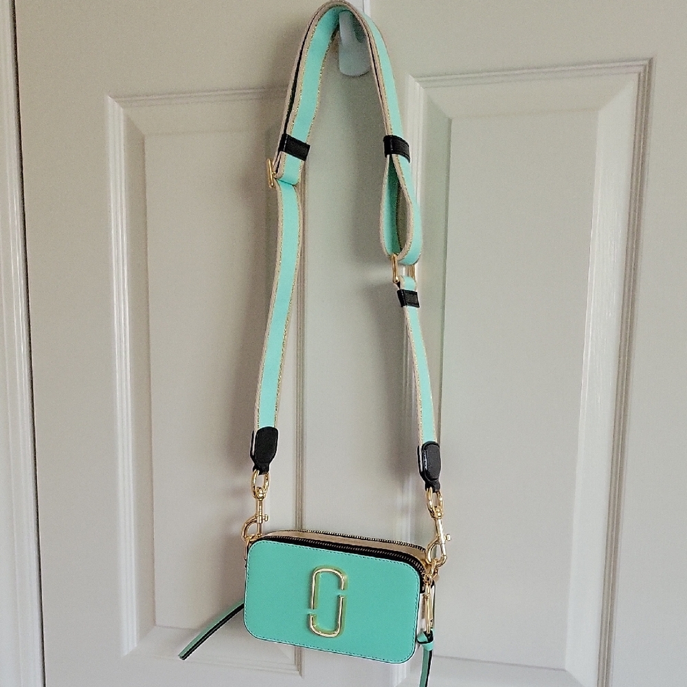 Marc Jacobs Green and Gold Crossbody Bag